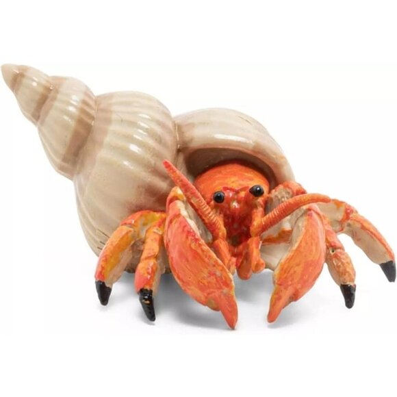 Hermit Crab Figure - Hand Painted Collectible Sea Life Toy Figure - NEW Papo - Picture 2 of 6